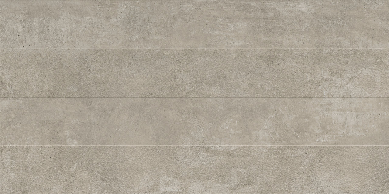 Piastrella grigio-beige effetto cemento, ideale per interni ed esterni moderni.
