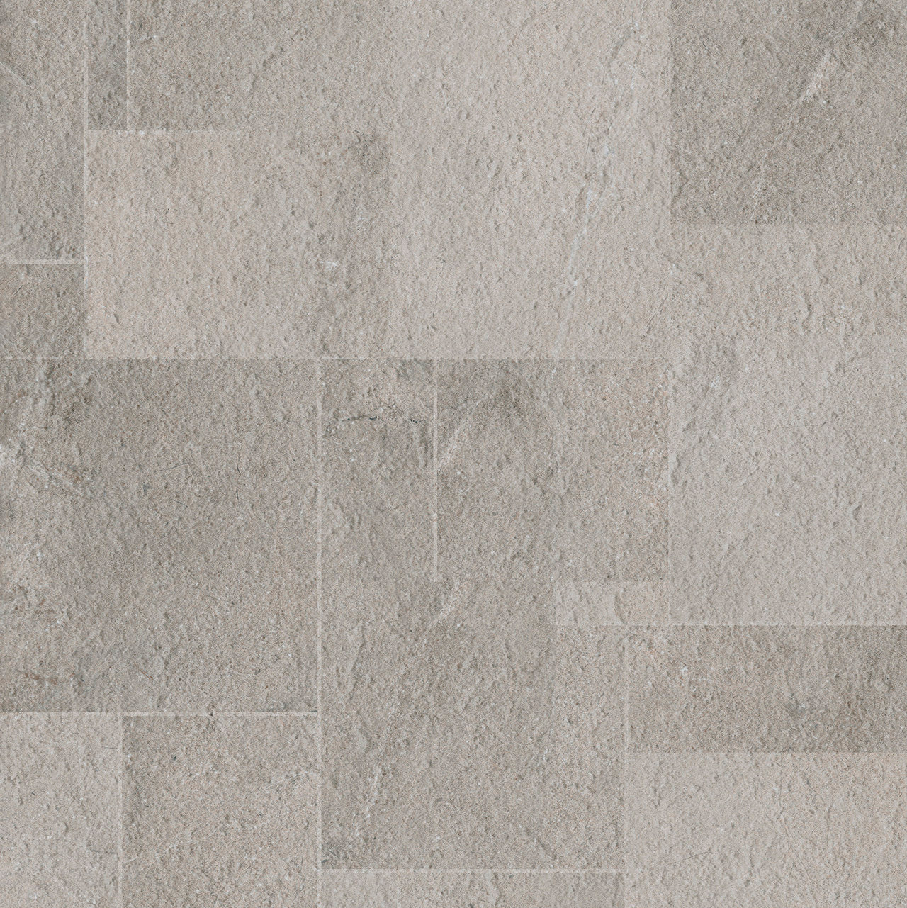 : Piastrelle grigio chiaro effetto pietra naturale per interni ed esterni.